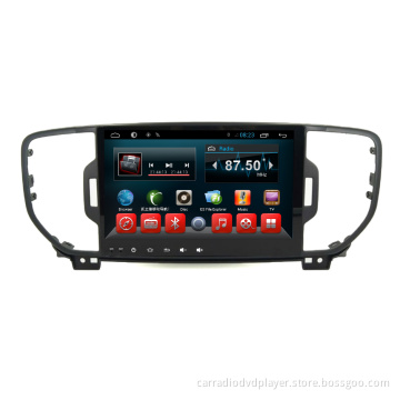 Factory 9 Inch Car Dvd Player Android Quad Core for KIA Sportage 2016 FM Radio GPS RDS BT TV 3G Wifi